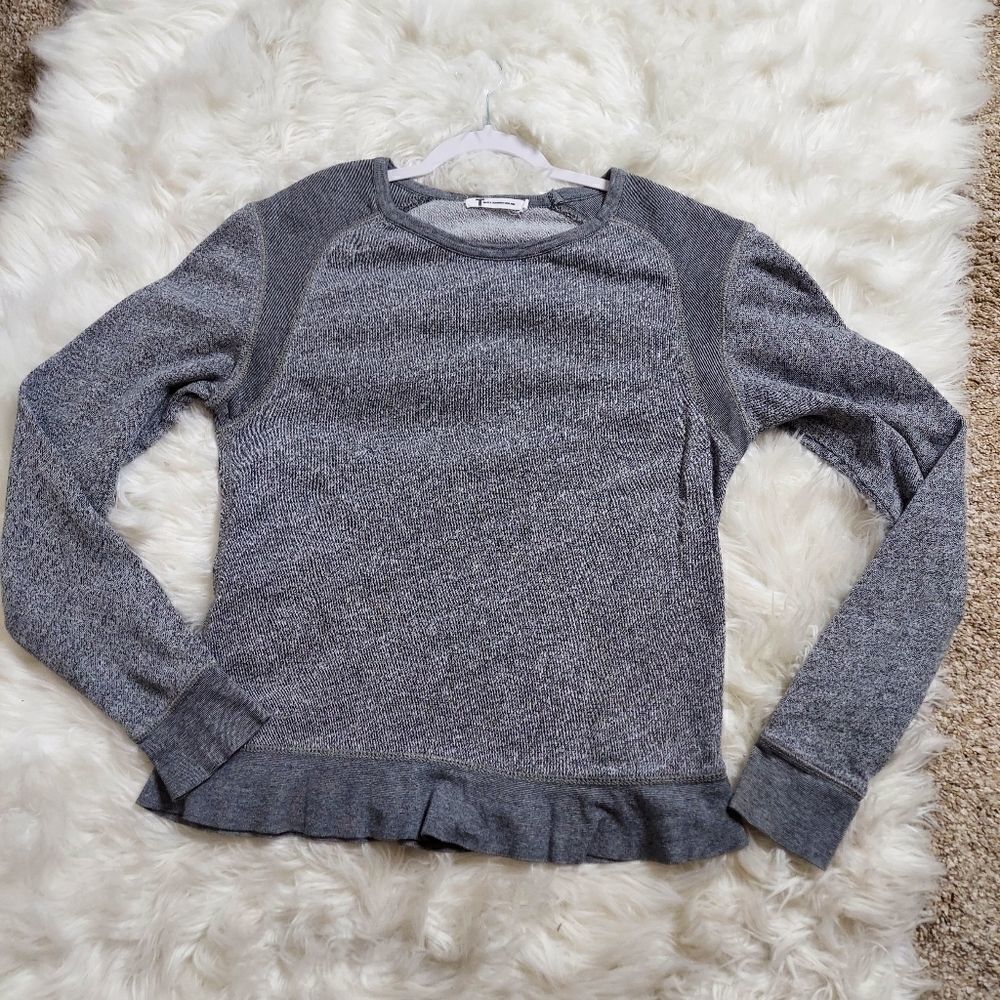 T by Alexander Wang Gray Cotton Pullover‎